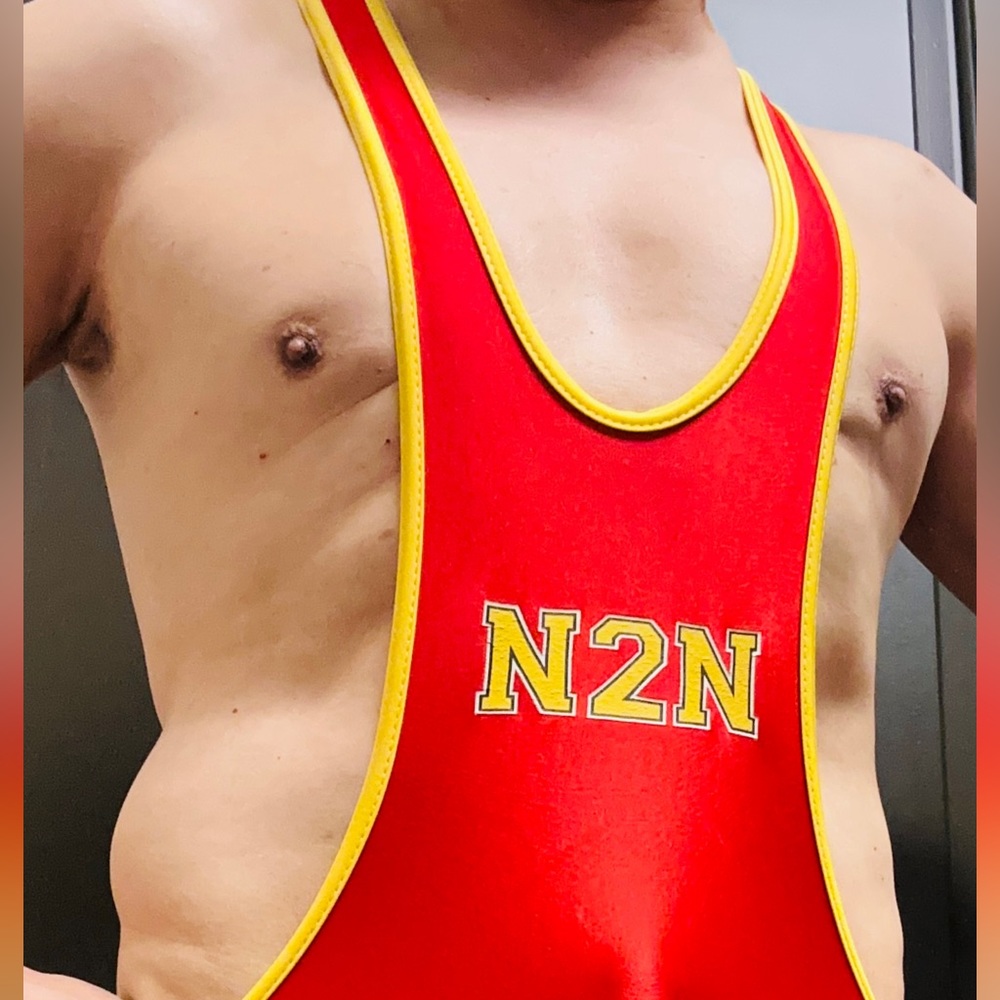 RARE VINTAGE N2N Bodywear Varsity Singlet